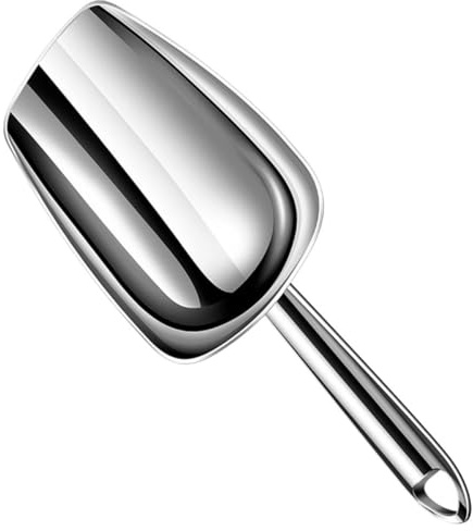 BAZEITFLOW Pelle à Glace et Pelle à Riz en Acier Inoxydable Moyen, Cuillère à Portionner Multifonction, Ustensile Cuisine Professionnel pour Bar, Pâtisserie et Préparation Alimentaire
