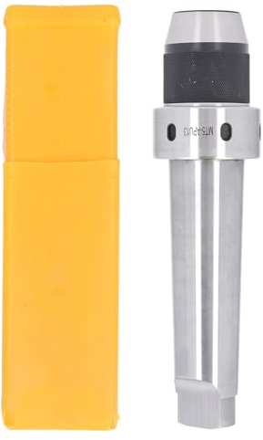 YWBL-WH Portabrocas sin Llave MT5, Autoajustable con Sujeción Ajustable de 1/32 Pulgadas a 1/2 Pulgadas para Fresadoras, Taladradoras, Montaje Cónico Morse de 3 Mandíbulas