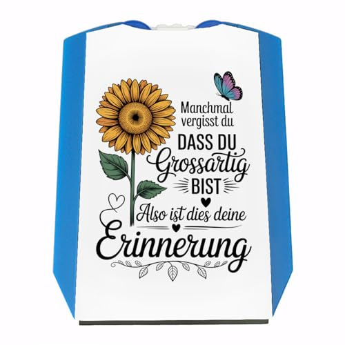 speecheese Du bist grossartig Parkscheibe mit Sonnenblume Lustiger Spruch für Autofahrer - perfektes Accessoire