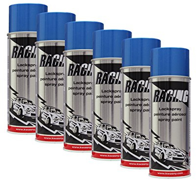 6X KWASNY 288 112 Auto-K Racing Lackspray blau metallic 400ml
