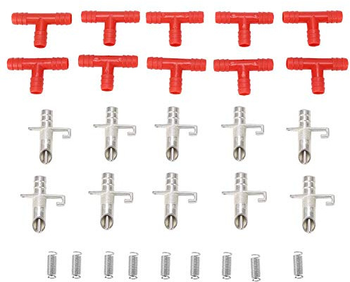 10Pcs Bebedero De Agua para Conejo Cerdo Y Animales Roedores Alimentador Automático De Agua Waterer Feeder
