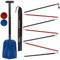 ALPIDEX Lawinensonde 260 oder 320cm und Schneeschaufel Klappbar Set Aluminium Leicht Kompakt Lawinenset, Farbe:Blue - 320 cm