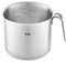 Fissler Original-Profi Collection/Edelstahl-Milchtopf (2,6 L, Ø 16 cm) Kochtopf mit Schüttrand und Innenskalierung - Induktion, 084-198-16-100/0, Silber