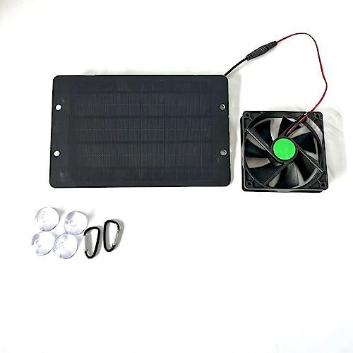 Ventilateur solaire pour serre d'extérieur - Panneaux solaires portables - Génération d'énergie extérieure (ventilateur unique)