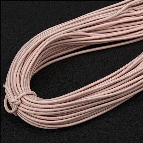 Banda elástica redonda de 45 metros y 2mm de color, banda de goma de cuerda redonda de alta elasticidad, línea elástica, accesorios de joyería de costura DIY-25,2mm,45M