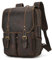 newsbirds Mochila de piel para ordenador portátil de 15,6 pulgadas, mochila grande para hombre, mochila de negocios, mochila escolar para ordenador, trabajo, senderismo, viajes, camping, para hombre,