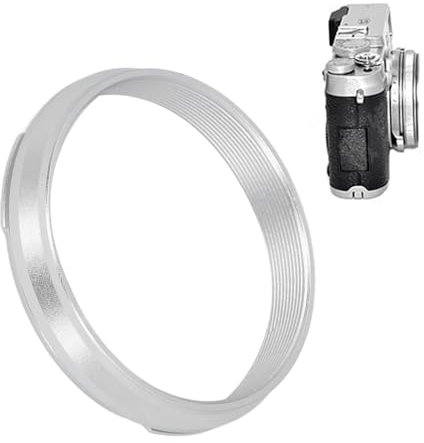 49mm Lens Filter Adapter Ring for X100V X100VI X100F X100 X100T X100S X70 Camera, Fits 49mm UV CPL ND Filter Replace X100 (Silver)