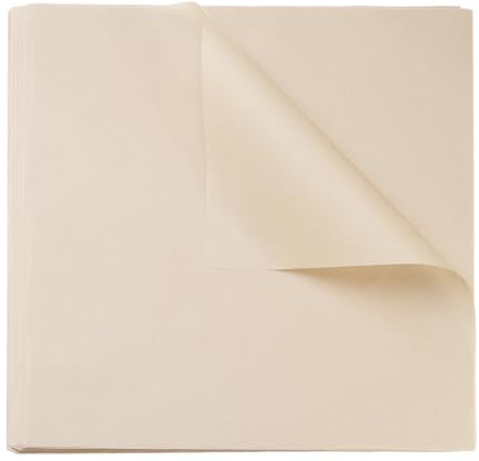 sourcing map 100pcs Parchment Paper Square Sheets 15.75 x 15.75 Oil-Absorbing Dry Food Wrapping Paper for Sandwich Baking Paper Liners Picnic Basket Bread Hamburger Wrap Kitchen, Wood Color