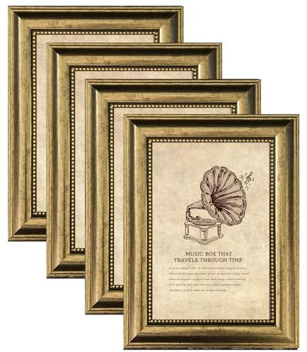 TKYGU 8x10 Picture Frame,Ornate Finish Photo Frame Farmhouse Rustic Vintage Distressed Bronze Photo Frame for Wall or Tabletop Display Family Friends Wedding Gift