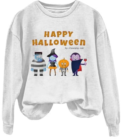 Halloween-Sweatshirt für Damen, lustig, personalisierbar, Kürbis, Hexe, Halloween-Kostüme, Süßes oder Saures, mit Buchstaben bedruckt, Essentials Hoodie, Winter, Thermo-Fleece-Oberteil, lockere
