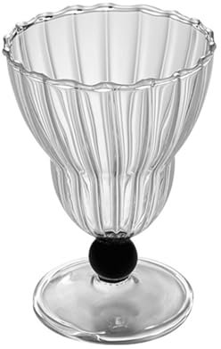 WSQHAO Vasos De Helado Copas clásicas for Fiesta, Copa for Helado, Vaso de Cristal for Jugo, Bebida, Postre, Helado, Buffet de Boda, 2 uds. De Postre(A 200ml)