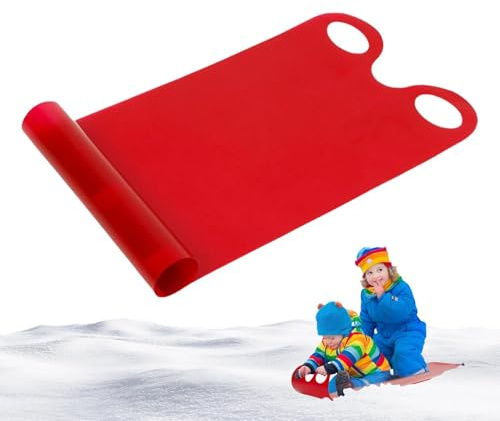 Roll Up Schlitten - Snowboard Schlitten Sand | Schneerutscher Matte | Leichter Schneeteppich Schlitten | Rollender Schneerutscher mit Griffen | Schneeteppich Schlitten Gewicht Schlitten