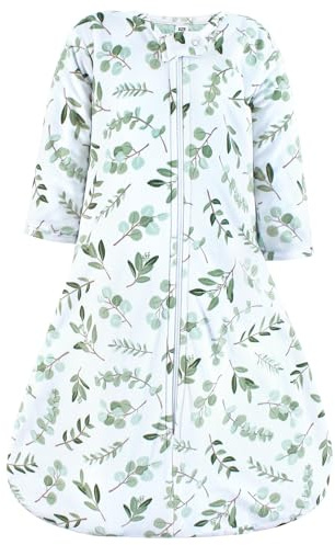 Hudson Baby Long Sleeve Plush Faux Fur Sleeping Bag, Wearable Blanket, Eucalyptus, 6-12 Months