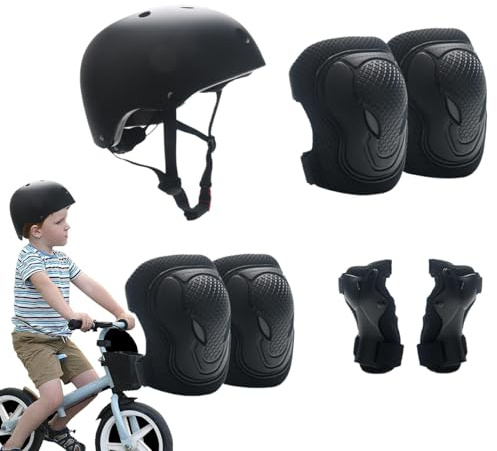 Kustimantu Kids Bikes - Casque de Skate - Casque de Protection des Bras - Coussinets légers - Sangles réglables - Skateboard sûr pour et Filles