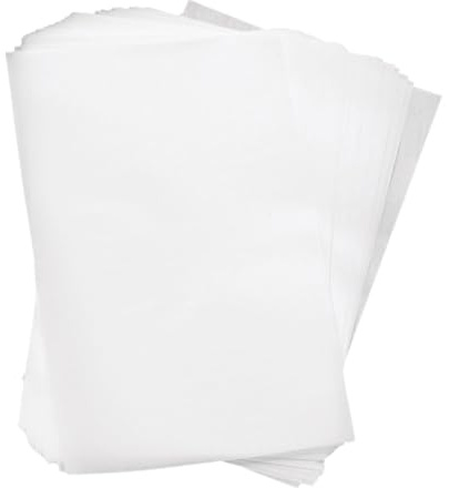 TOPPERFUN Feuilles de Papier D'emballage Alimentaire Blanc 200pcs pour Pâtisserie, Design Protecteur, Dimensions Uniformes, pour Cuisson et Emballage de Gâteaux