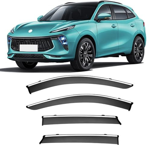 YJTYC Auto Windabweiser für Dongfeng Forthing T5 EVO MK1 2020-2025, Autofenster Regenschutz Auto-Seitenfenster-Abweiser Auto Integrierter Regenschutz