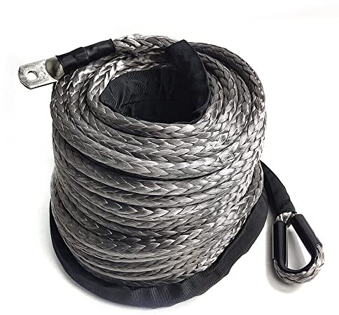 Cuerda de plástico de 10 mm × 30 m, cuerda de cabrestante, cuerda forestal, cuerda de plástico sintético, cabrestante