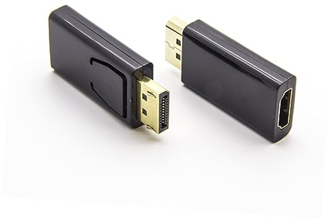 DOITOOL Adaptador Displayport Convertidor Macho Hembra para HDTV y PC Conector Alta Definición Compatible