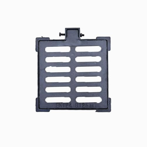 LIKANGLONGJU Sumidero Terraza de Hierro Fundido con Marco, Rejilla Desague Jardin, 3cm de Grosor, Evita Obstrucciones por Residuos(30x30cm/12x12in)