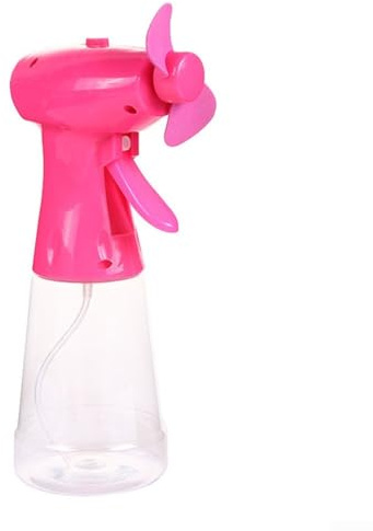 FACAIIO Refreshing Mist Anytime - Ventilador portátil de mano con pulverizador de agua, esencial para viajes (rosa)