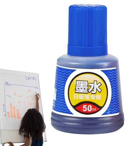 Zyntora Marker Nachfülltinte,Whiteboard Stift Nachfülltinte | 50ml Nachfüllflüssigkeit Für Whiteboardstifte Für Schüler Jugendliche Erwachsene
