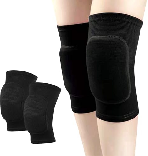 Junohawk 1 Pair Stretchy Knee Pads, Breathable Knee Brace Support with Soft Breathable Sleeve, Protective for Dance, Volleyball, Football, Yoga, Tennis, Cycling and Jogging