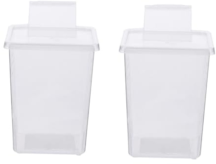 LOLIPPYY 2 STÜCK Mini Reptilien Zuchtbox aus Strapazierfähigem PP Material Transparentes Terrarium für Schildkröten Eidechsen Spinnen und Kleine Haustiere Praktisch zum Transport Füttern