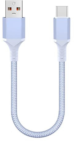Geavonyg Cavo USB Corto Tipo C per Ricarica Rapida da USB A Cavo Dati PowerBank per I Dati del Telefono C