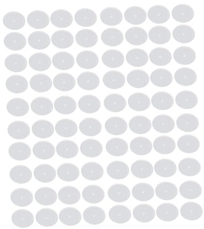 Gramigg Confezione Da 100 Dischi Flessibili Per Piercing All'orecchio In Silicone Per Un'esperienza Confortevole Con Orecchini E La Prevenzione Problemi. Utilizzare La Protezione Del Lobo