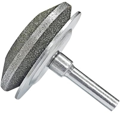 Uxsjakjsd Affûteur de Lame de Tondeuse à Gazon Diamanté Universel, Structure Métallique Résistante à L'Usure, Compatible avec Toutes les Perceuses Électriques à Main.