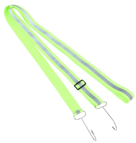 NUOBESTY Adjustable Car Cover Tie down Straps with Elastic Fabric and Hooks, Resistant to Harsh Weather, Featuring Reflective Stripes for Safety during Storms and Daily Parking