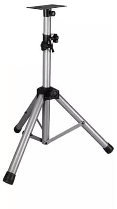 GEK208130 Soporte para Altavoz Soporte de Altavoz Metal Completo, Carro Profesional Grueso, trípode Sonido, Suelo, Bolsa Tarjeta Escenario, portátil Estudio(Silver)