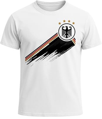 MoonWorks® Herren T-Shirt Deutschland Fußball WM-Shirt 2026 WM Fanshirt Deutschlandshirt Adler