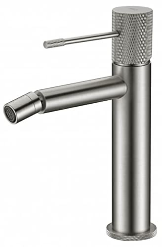 Mice BDD038-2NQ Einhebelmischer für Bidet, aus Messing, WC-Armaturen, für Kalt- und Warmwasser, gebürstetes Nickel