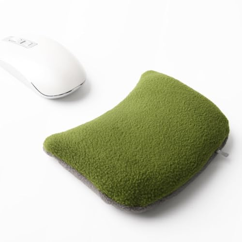 CandoCraft Ergonomic Mouse Wrist Rest Bean Bag, Ergobeads Mouse Wrist Support for Computer, Laptop, PC Gaming, Home Office Work, Easy Typing Wrist Pain Relief (Green)