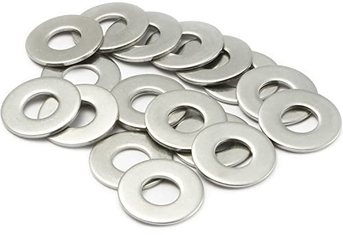 AMLOOPH Unterlegscheiben M6, Große Flach Unterlegscheiben M6 X12mm Dicke 1,5mm Edelstahl Beilagscheiben DIN125 A2 V2A (20 Stück) M6 Unterlegscheiben Edelstahl Für Schrauben & Muttern & Gewindestange