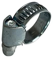 8-12mm Hose Clamp Hose Pipe Clip Zinc Plated (9mm Bandwidth, Light Range) x4