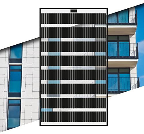 27% Transparentes Glass/Glass PV Modul 260Wp Photovoltaik Solarpanel mit Rahmen