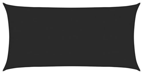 vidaXL Toldo de Vela HDPE Negro 160 g/m² 4x7 m