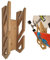 Enhanc3d Designs Skate-Wandhalterung aus Bambusholz. Modernes und Robustes Design. Skate-Wandaufhänger. Longboard-Wandhalterung (2 Skates)