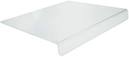 Tabla de cortar acrílica, tabla de cortar transparente para encimera de cocina, tabla de cortar transparente antideslizante con borde protector de encimera para el comedor del hogar (17.2 x 13.8