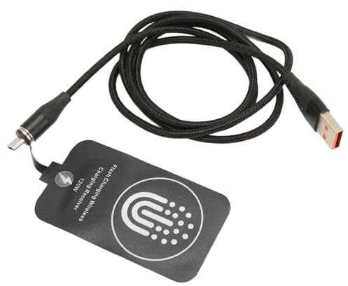 Kabelloser Ladeempfänger Typ C, 120 W Magnetisch/10 W Kabelloser Ladeempfänger Dual Purpose USB C Wireless Charger Adapter für A51 0 A20E J2 J3 J7