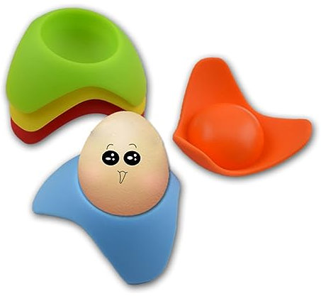 MAGICLULU 6 Pièces Porte-coquetier Silicone Pour Œufs Durs Support Pour Œufs Silicone Coquetier Pour Durs