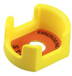 KLVN 8 A Push Button Switch 40 mm Notstopp Rot Oxid Mushroom Button (Farbe: Schild)