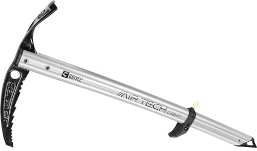 Grivel Air Tech Light Silver Eispiolet c/G-Slider, 58 cm, CE, Bergsteigen, Unisex, Erwachsene, 58