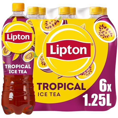 Lipton Ice Tea Tropical, 6x1,25l – Eistee Mango Maracuja Geschmack, Einweg