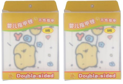 Baby-Nagelfeilen-Set, Doppelseitiger Fingernagel, Sicheres, Weiches, Langlebiges Nagel-Styling-Set, Baby-Nagelpflege-Set für Babys