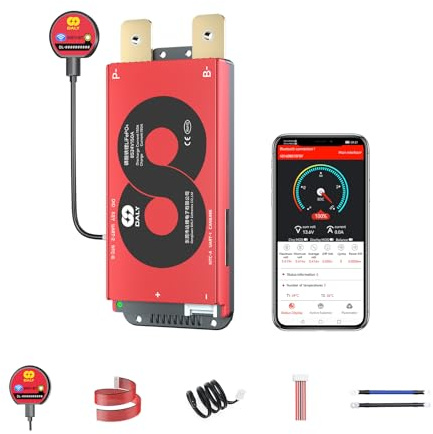 DALY Smart BMS 8S 24V 150A LiFePO4 mit WLAN Bluetooth Modul CAN RS485 | Lithium-Batterieschutz. Echtzeit-Fernüberwachung. Entwickelt für Camper, Boote und Heimspeicher