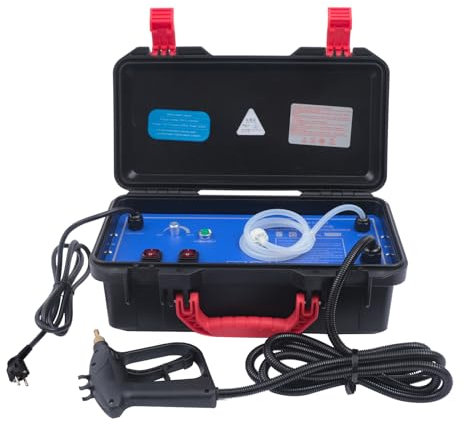 Lavadora de vapor de alta presión 3 kW manual para asiento de coche Limpiador de vapor portátil portátil de diseño ultra fino pequeño y refinado limpiador multifunción para cocina baño y muebles