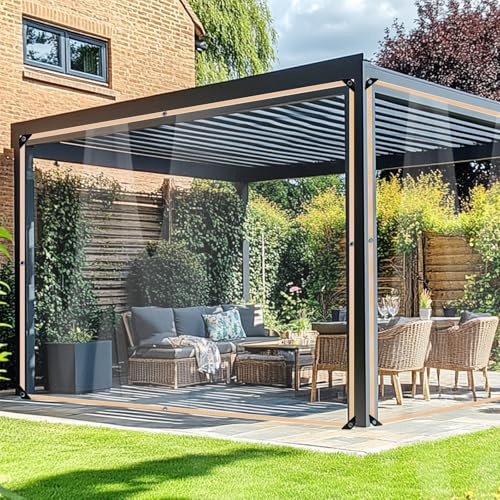 BeGrit 2x3m Bâche Transparente avec Oeillets Bâche Imperméable avec Corde Bache de Protection Plastique Bâches de Balcon Jardin Exterieur pour Serre Terrasse Plantes Meubles Pergola Extérieur